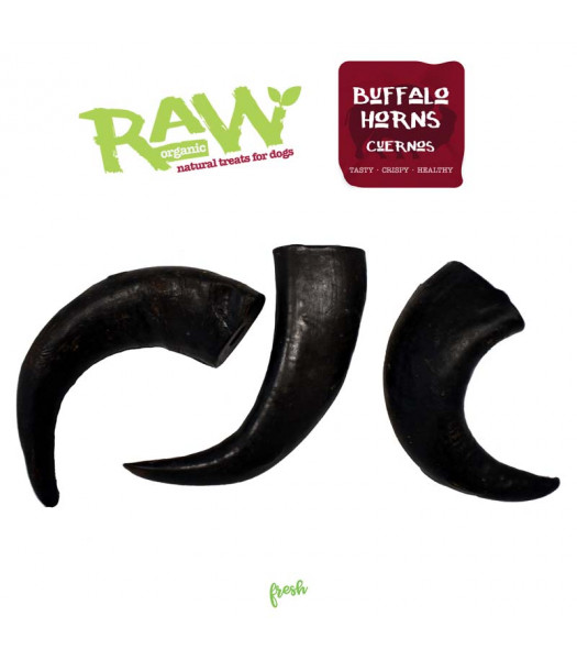 Fresh Raw Cuernos de búfalo deshidratados,FR06 Bolsa 15ud.