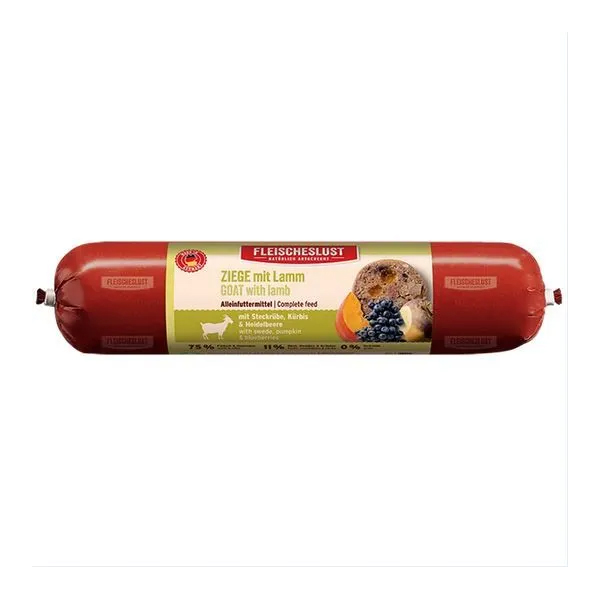 Salchicha Cabra, cordero, nabo, calabaza y arandanos 400 gr 6781750