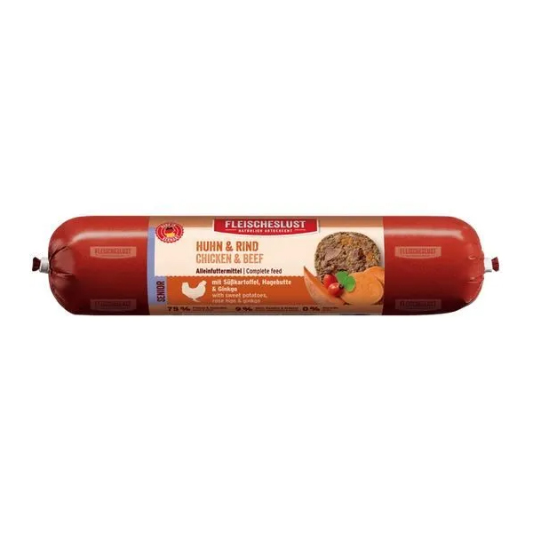Salchicha Senior - pollo, ternera, batata, escaramujo,gingo 400 gr 6781743