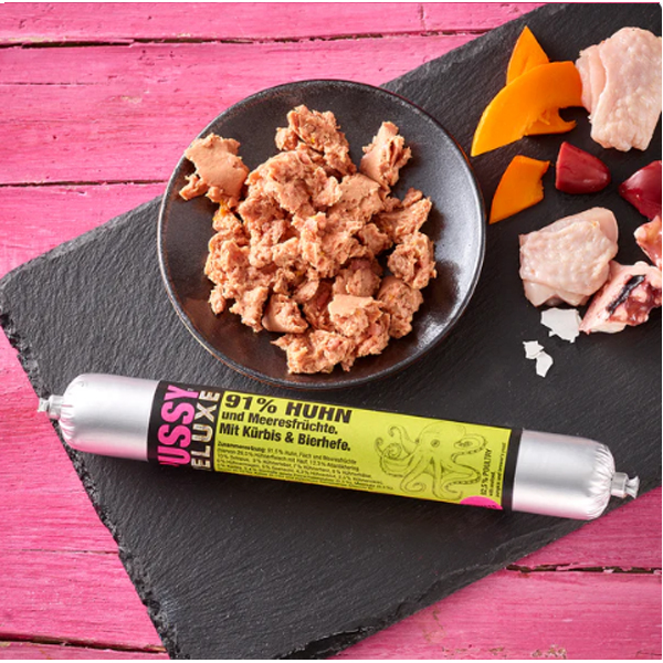 Salchicha Gato pollo, marisco, levadura de calabaza 100 gr 15033