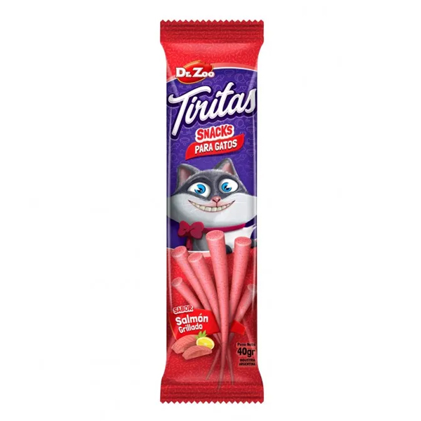 Dr.Zoo Tiras Salmon Grillado para gatos x 40gr.