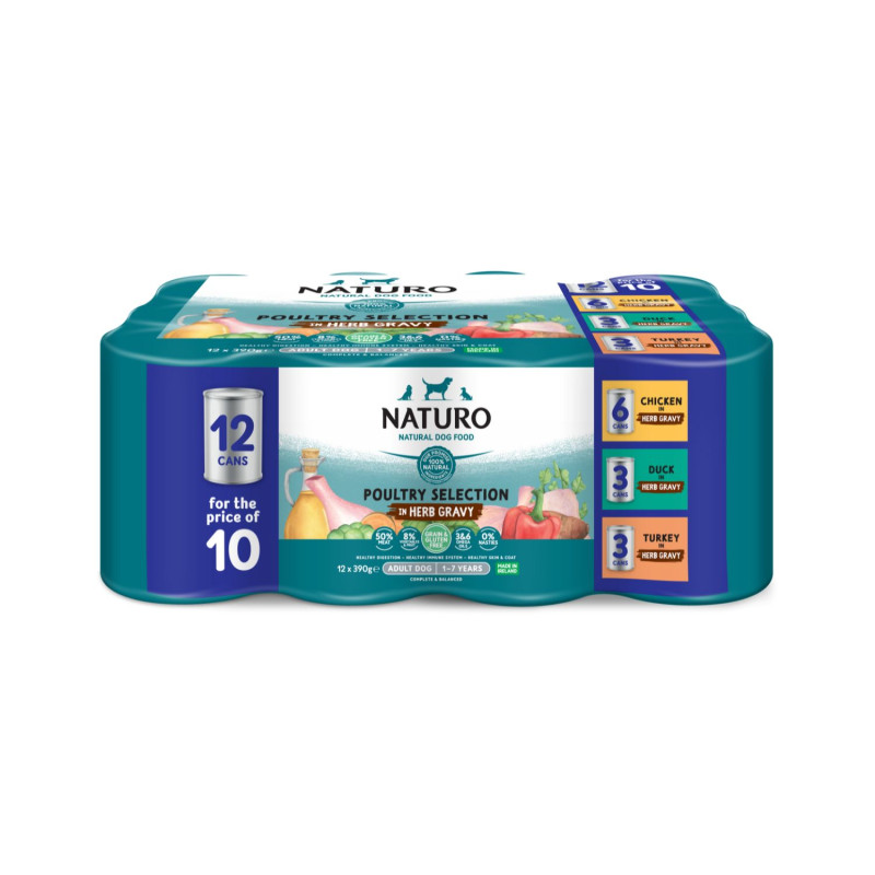 Naturo Dog Lata Multipack 12X390gr.