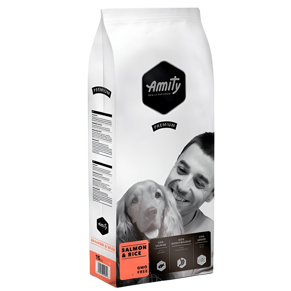 AMITY PREMIUM SALMON Y ARROZ 4KG &quot;Nuevo&quot;
