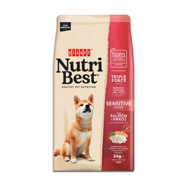 NUTRIBEST PUPPY SENSITIVE SALMON AND RICE 15KG