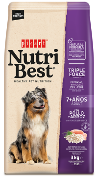 NUTRIBEST ADULT 7+ YEARS CHICKEN &amp; RICE  3KG