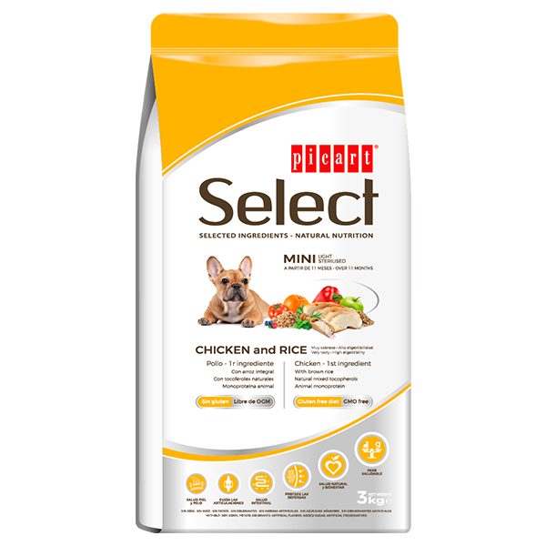 SELECT MINI ADULT LIGHT CHICKEN&amp;RICE 3KG