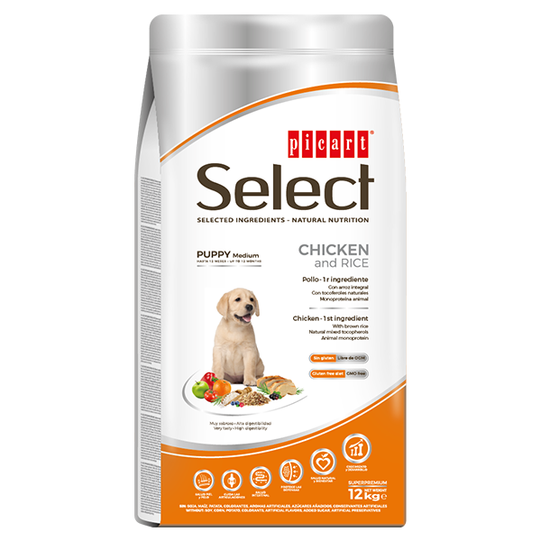 SELECT PUPPY MEDIUM CHICKEN&amp;RICE 12KG