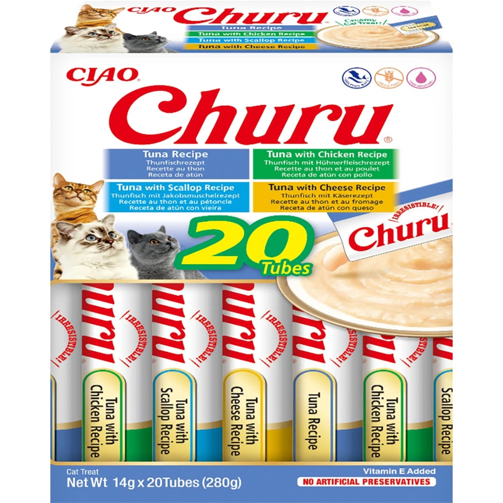 Churu Cat Variedades ATUN-20Tubos.Caja Lila.063501.DESCATALOGADO