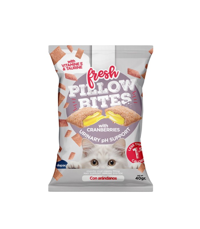 D.Snack Fresh Pillow Bites Gatos  Urinary pH support  40gr