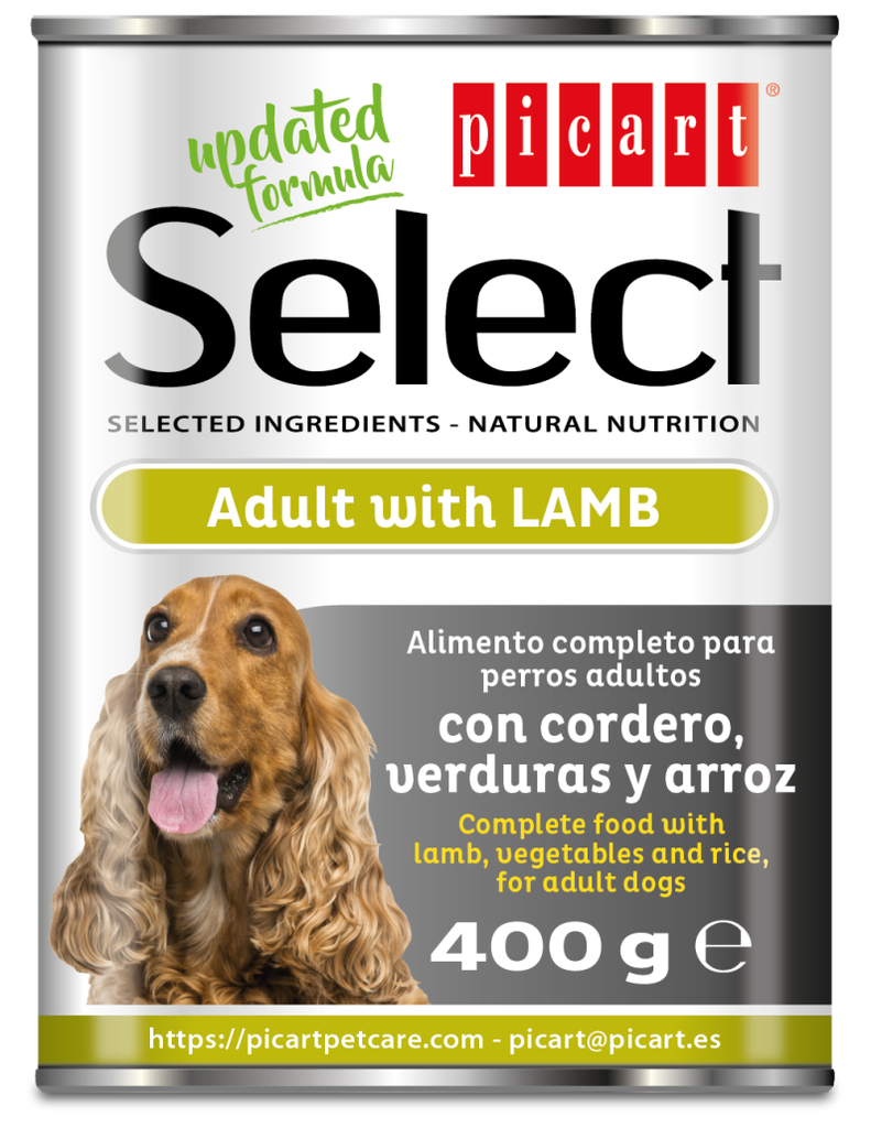 Select Humedo Adult Cordero 400gr.descatalogado