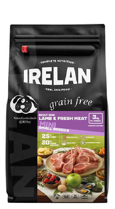 IRELAN GRAIN FREE ADULT DOG MINI FRESH CORDERO 3kg