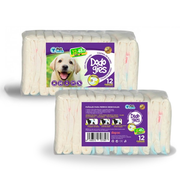 PETSANA PAÑALES M 32-48cm 12ud.