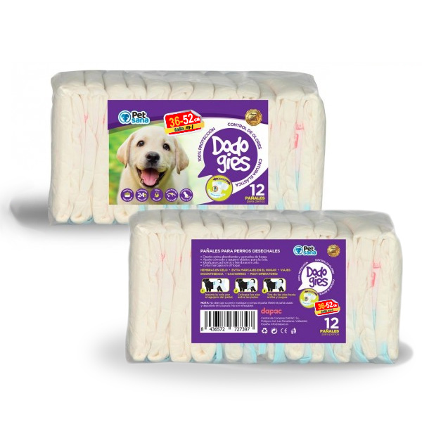 PETSANA PAÑALES M-L 36-52cm 12ud.