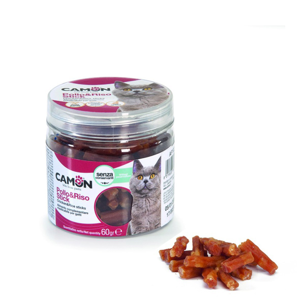 CAMON SNACK GATO POLLO ARROZ 60GR AF102
