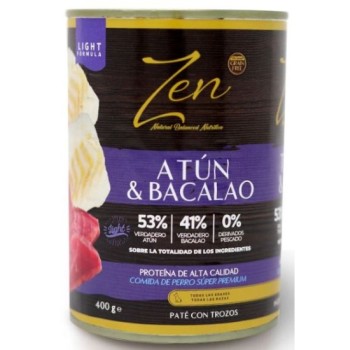 ZEN LATA PERRO BACALAO Y ATUN 400gr.