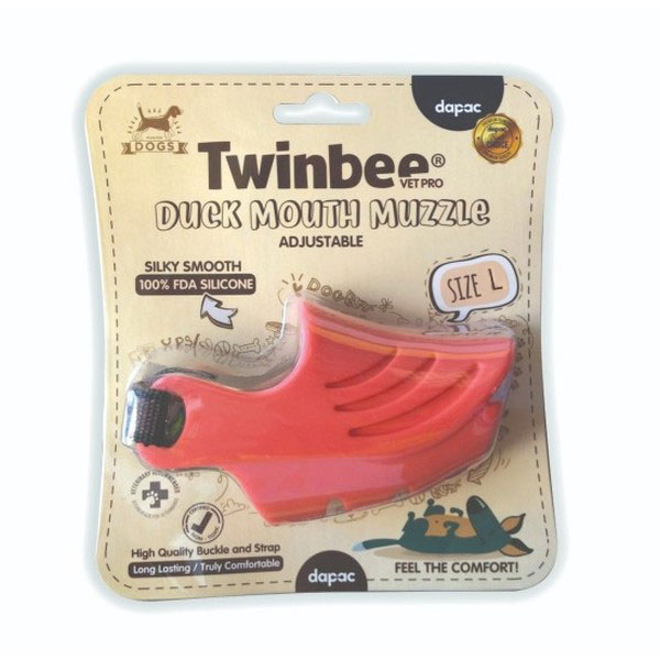 TWINBEE BOZAL SILICONA ROJO T - L