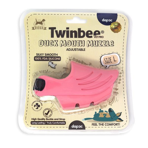 TWINBEE BOZAL SILICONA ROSA T - L