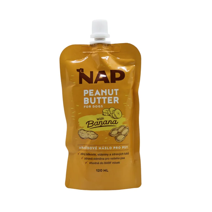 Nap DOG Pouch Mantequilla de cacahuete y platano 120ml.1042