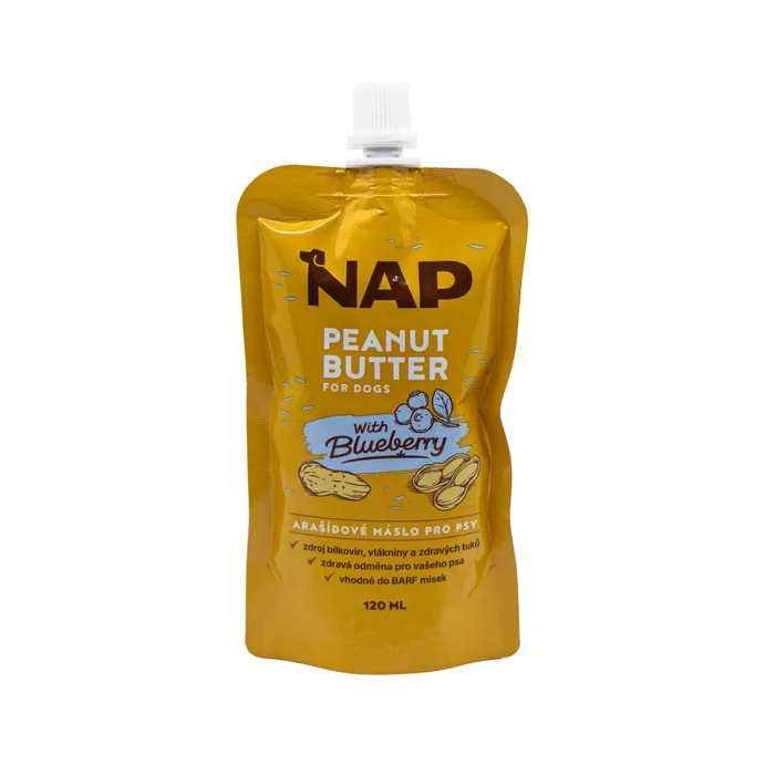Nap DOG Pouch Mantequilla de cacahuete y arandanos 120ml.1041