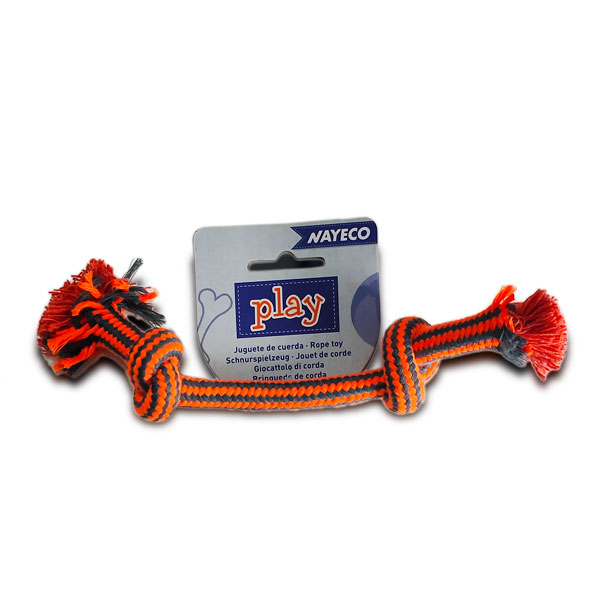 N.CUERDA DENTAL BICOLOR NARANJA 20CM-55gr.