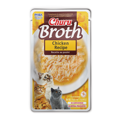 CHURU CAT CHICKEN BROTH POLLO CAJA 12und.-