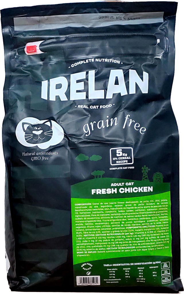 IRELAN GRAIN FREE ADULTO CAT FRESH  CHICKEN 5KG