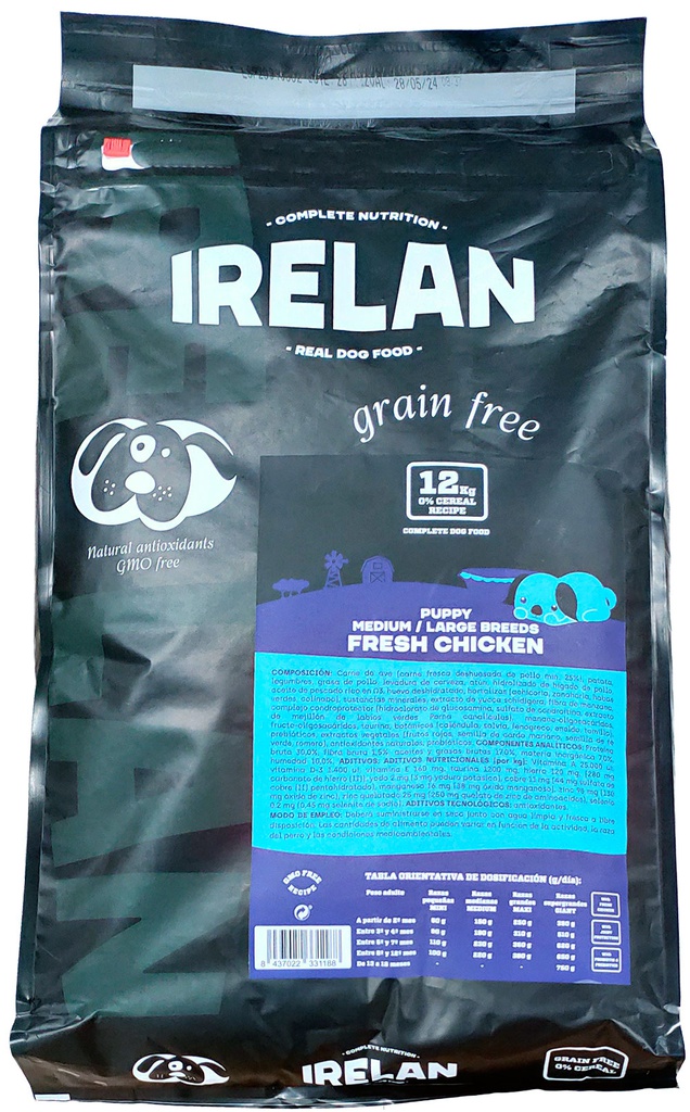 IRELAN GRAIN FREE PUPPY FRESH CHICKEN 12kg