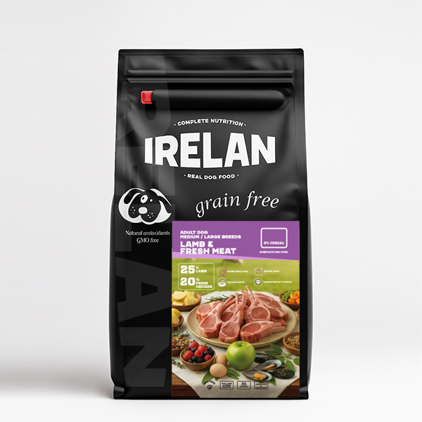 IRELAN GRAIN FREE ADULT DOG LAMB FRESH MEAT 12kg