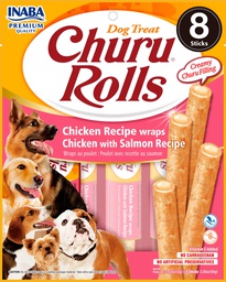 [8859387701374] CHURU DOG ROLLS POLLO Y SALMON 8P CAJA 8 uds