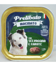 [8056736750988] Q.PRELIBATO PERRO TARRINA CAZA+ZANAHORIA 150Gr.