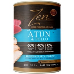 [8436572728936] ZEN LATA PERRO ATUN CON POLLO 400gr.