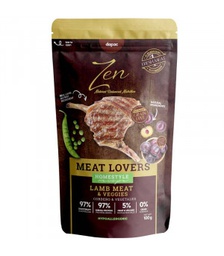 [8436572723894] ZEN POUCHES MEAT LOVERS CORDERO 100gr.