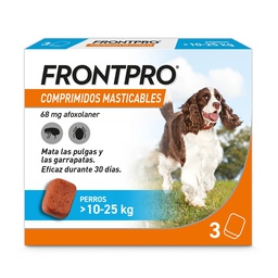 [4064951003776] FRONTPRO 68mg(10-25KG) Perro Masticable 3Comprimidos