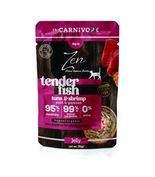 [8437008254531] Zen Tender Fish - Atún &amp; Gambas en gelatina 70gr.