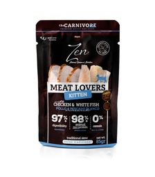 [8437008255538] Zen Cat Pouches Meat Lovers Kitten Pollo 85 gr