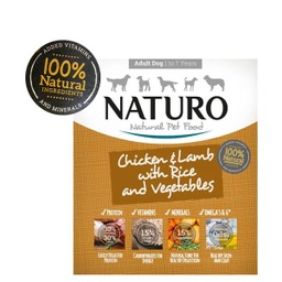 [5010708724004] NATURO PERRO ADULT POLLO CORDERO ARROZ 400 GR