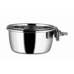 [8436572725904] D.COMEDERO PAJARO INOX 13CM PALOMILLA