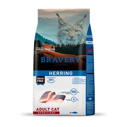 [8436538950715] BRAVERY CAT STERILIZED ARENQUE 2KG